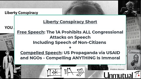 Liberty Conspiracy Short: Free Speech: 1A ALSO Protects Non-Citizen's Speech