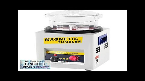 Magnetic Tumbler Jewelry Polisher 220V Metal Polishing Machine with Adjustable Frequency Review