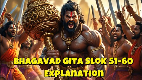 Bhagavad Gita Chapter 1 Shlok 51–60 Explanation | दुर्योधन की रणनीति और अर्जुन विषाद योग