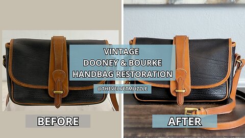 How to Clean & Restore a Vintage Dooney & Bourke Equestrian Crossbody Bag | Very Rare Thrifted Find