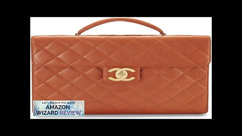 CHANEL Pre-Loved Orange Quilted Lambskin Briefcase OrangeA buttery smooth briefcase from Review