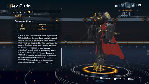 omnimon zwart all digivolution/de-digivolution/profile Digimon Story Time Stranger