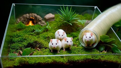 STEPHAN'S KIDS MOVED INTO AN UNDERGROUND HAMSTERARIUM