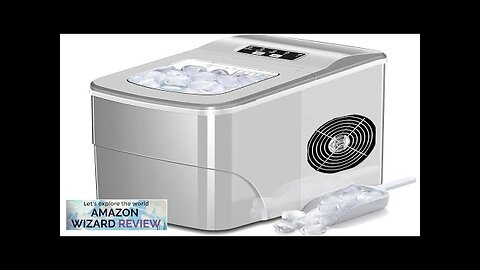 AGLUCKY Ice Makers Countertop with Self-Cleaning 26.5lbs/24hrs 9 Cubes Ready in 6 Review