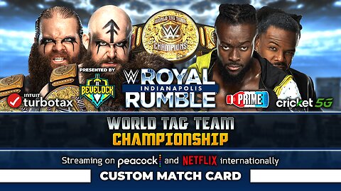 Royal Rumble 2025: War Raiders vs. The New Day - Custom Match Card