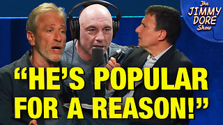 Jon Stewart Defends Joe Rogan RIGHT IN New Yorker Reporter’s Face!