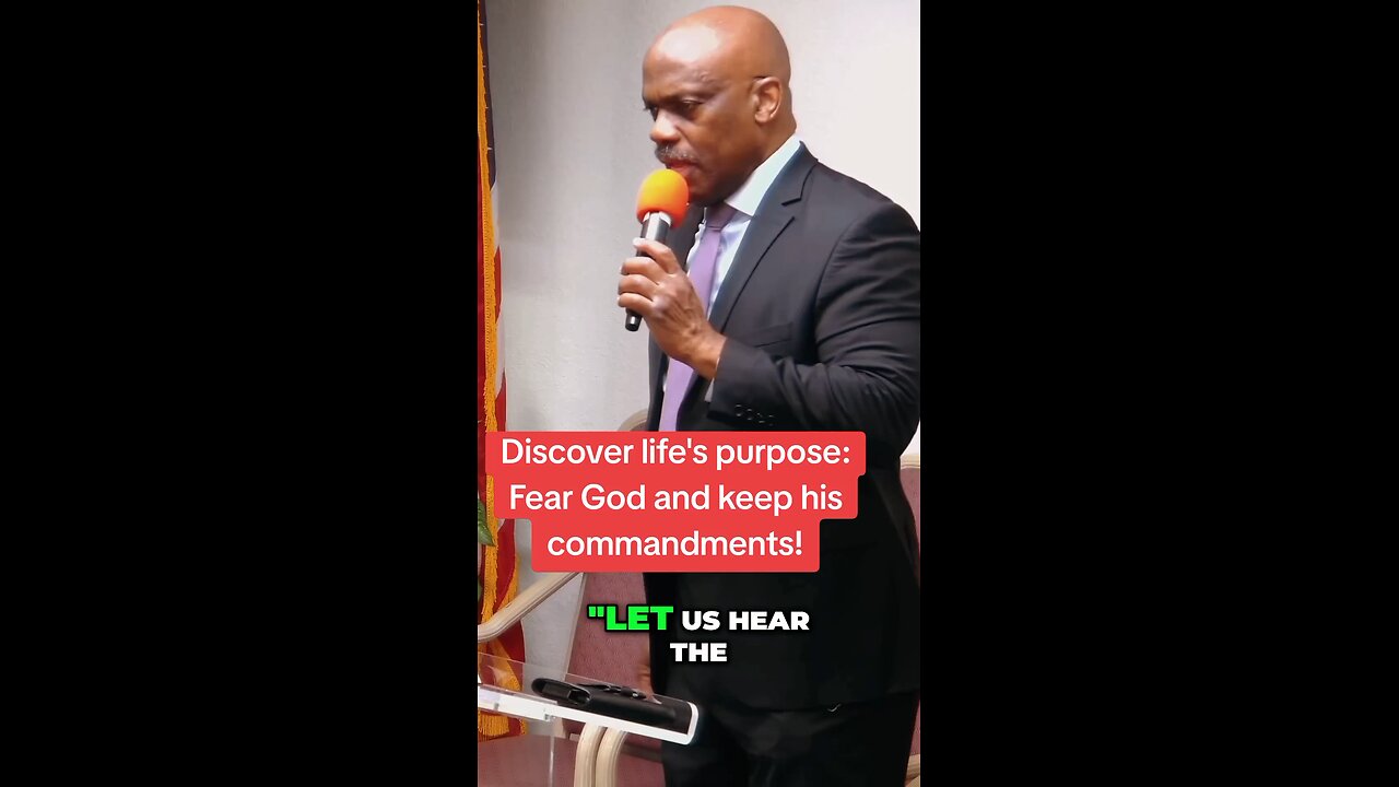Discover life's purpose: Fear God and keep his commandments!