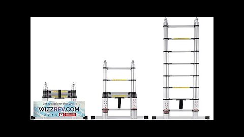 Telescoping Extension Ladder 16.5FT A-Shape w/ Stabilizer Bar for RV Review