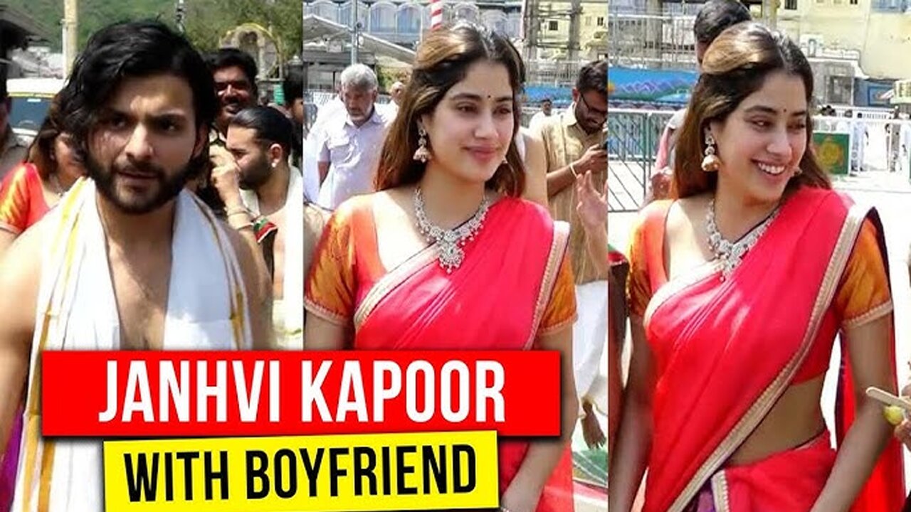 Actress Janhvi Kapoor Spotted At Tirumala Temple With Her Boyfriend