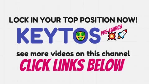 KEYTOS GLOBAL - FOUNDER LAUNCH PRESENTATION - LOCK IN YOUR TOP POSITION NOW - TOP TEAM ROB BUSER