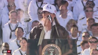 MELANIA TRUMP FULL SPEECH AT NAVY’S 250TH