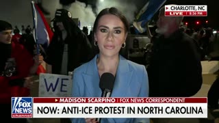 Foreigners are waving MEXICAN FLAGS at a chaotic anti-ICE protest