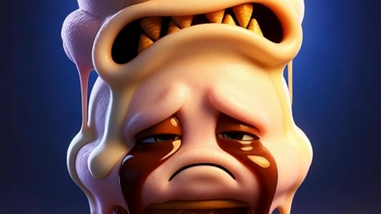 scary hellowen version on Ice-cream 😡 Horror story