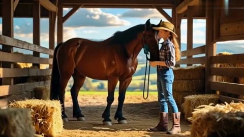 Life on the Farm: A 12-Year-Old Girl’s Magical Bond with Animals 🦆🐶🐴 | Heartwarming Story | Part1