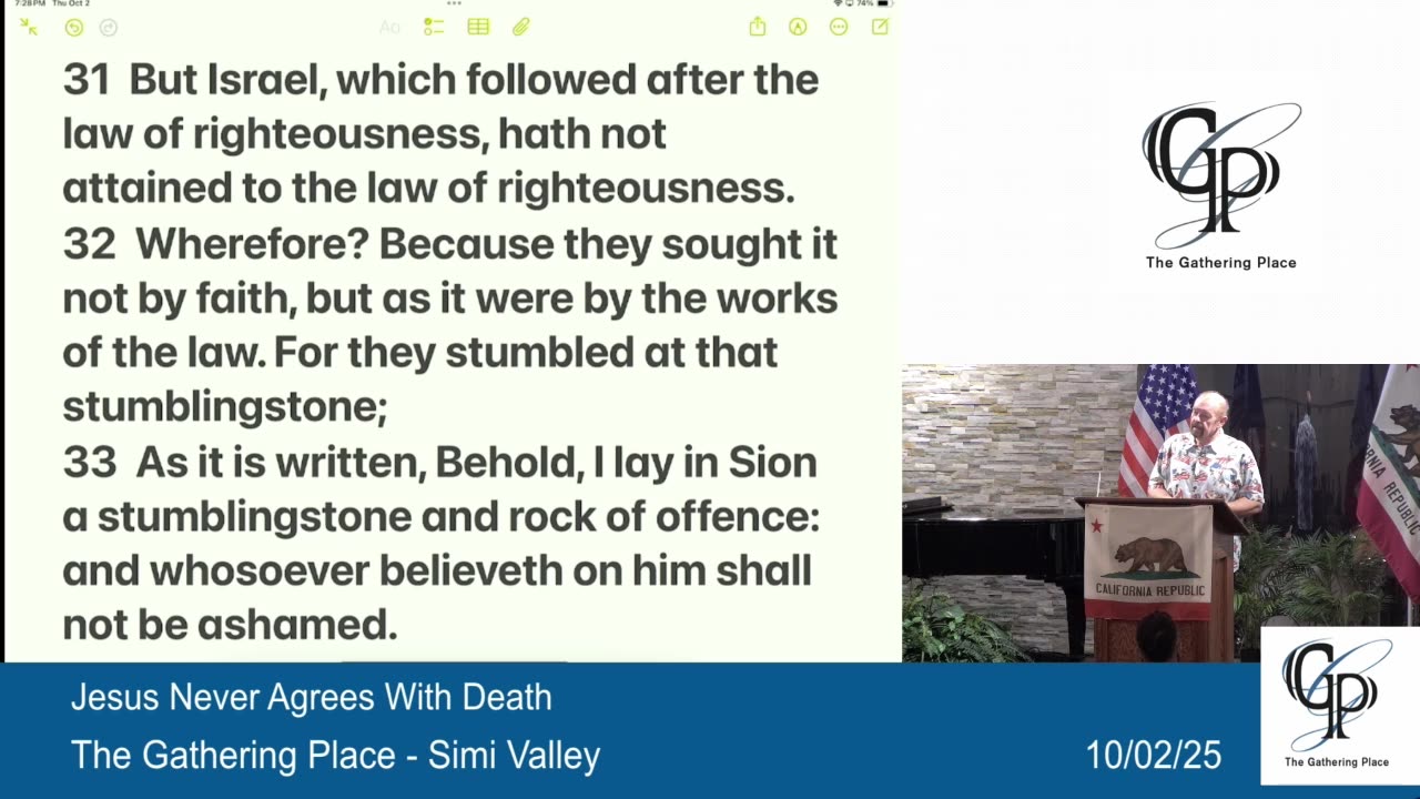 Jesus Never Agrees With Death