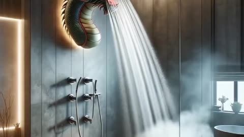 These dragon steam showers are absolutely epic