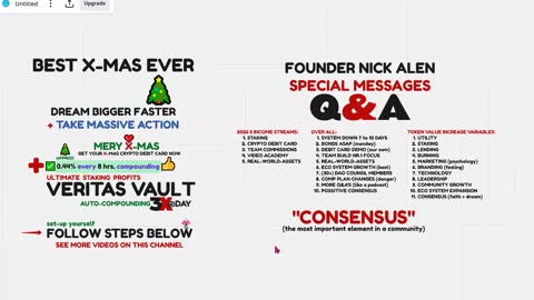 VERITAS VAULT (founder Q&A highlights) SYSTEM DOWN & AMAZING 2026 NEWS - TOP TEAM ROB BUSER