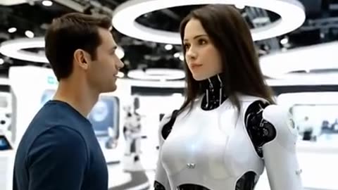 The robot girl's Bluetooth turned on