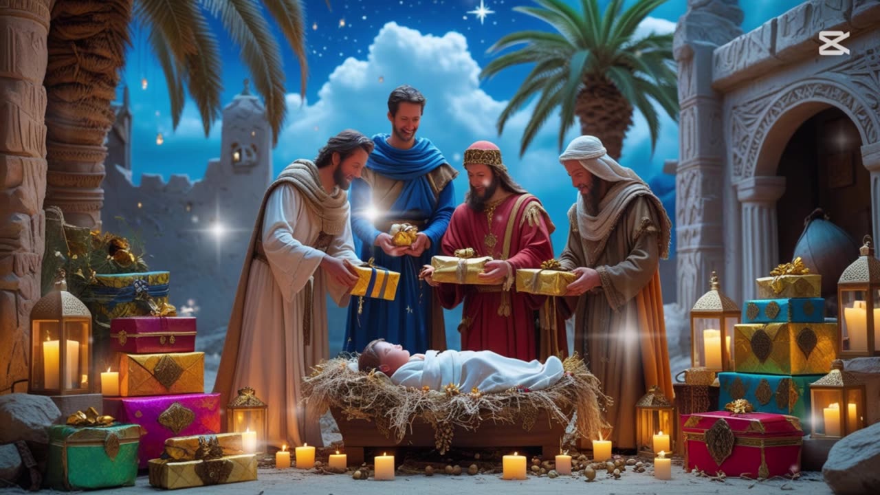 Three Wise Men, nativity scene, background music for the family