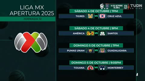 Accion Jornada 11 Liga MX apertura 2025