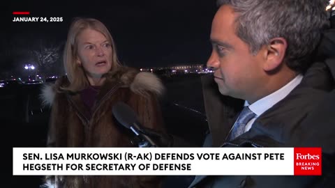 Lisa Murkowski defends her vote against Pete Hegseth by claiming she “did her homework.” 🧐