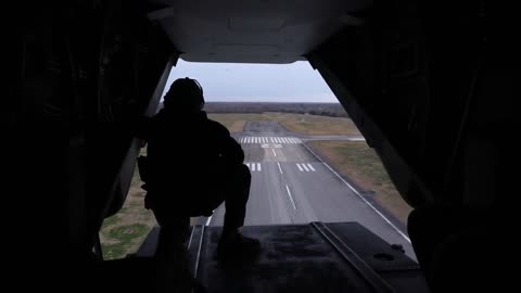 Super Bowl LIX: MV-22B flyover rehearsal B-roll 02/04/2025