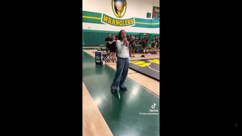 Like what? Middle school girl absolutely amazes with the national anthem - Bravo
