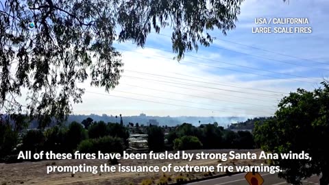 L'apocalypse des incendies en Californie continue plusieurs nouveaux incendies se sont déclarés