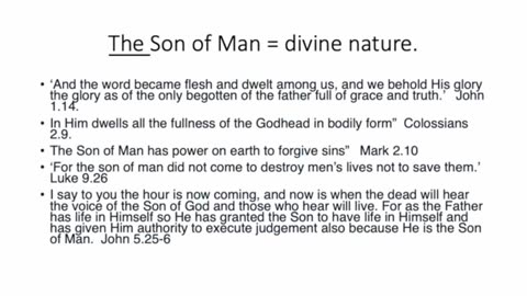 Jesus, THE Son of Man