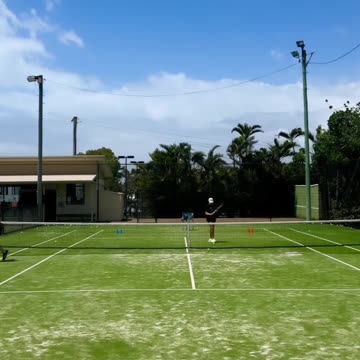 Iggy Azalea practicing her tennis