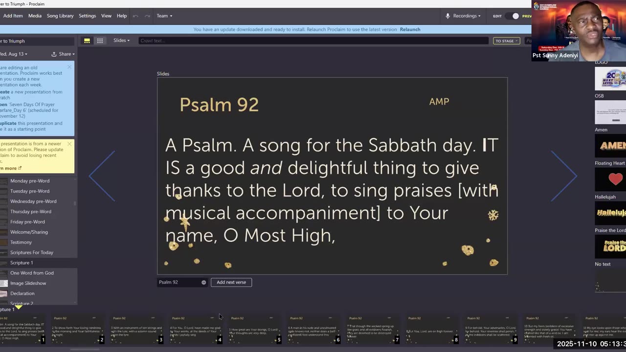 Power To Triumph || November 10, 2025 || Anointing Service - “The Grace Called Anointing"
