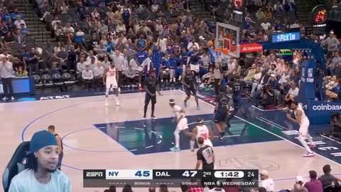 Flight reacts to New York Knicks at Dallas Mavericks game highlights