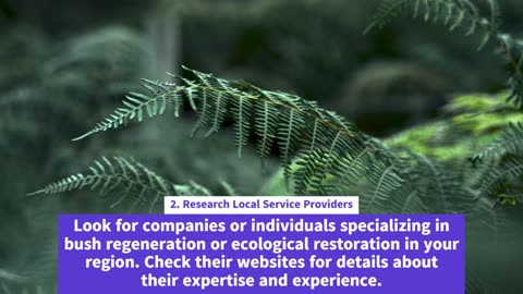 How to Find Bush Regeneration and Ecological Restoration Services