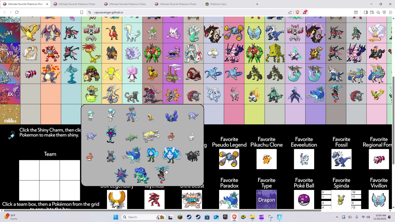 my favorite pokemon shiny