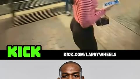 Larry Wheels was Caught OFF GUARD after His Wife Brought up Jon Jones 😳#larrywheels #shorts