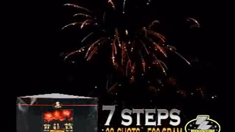 Titanium - 7 Steps - 500 GRAM CAKE - 28 Shots Vuurwerk Cake