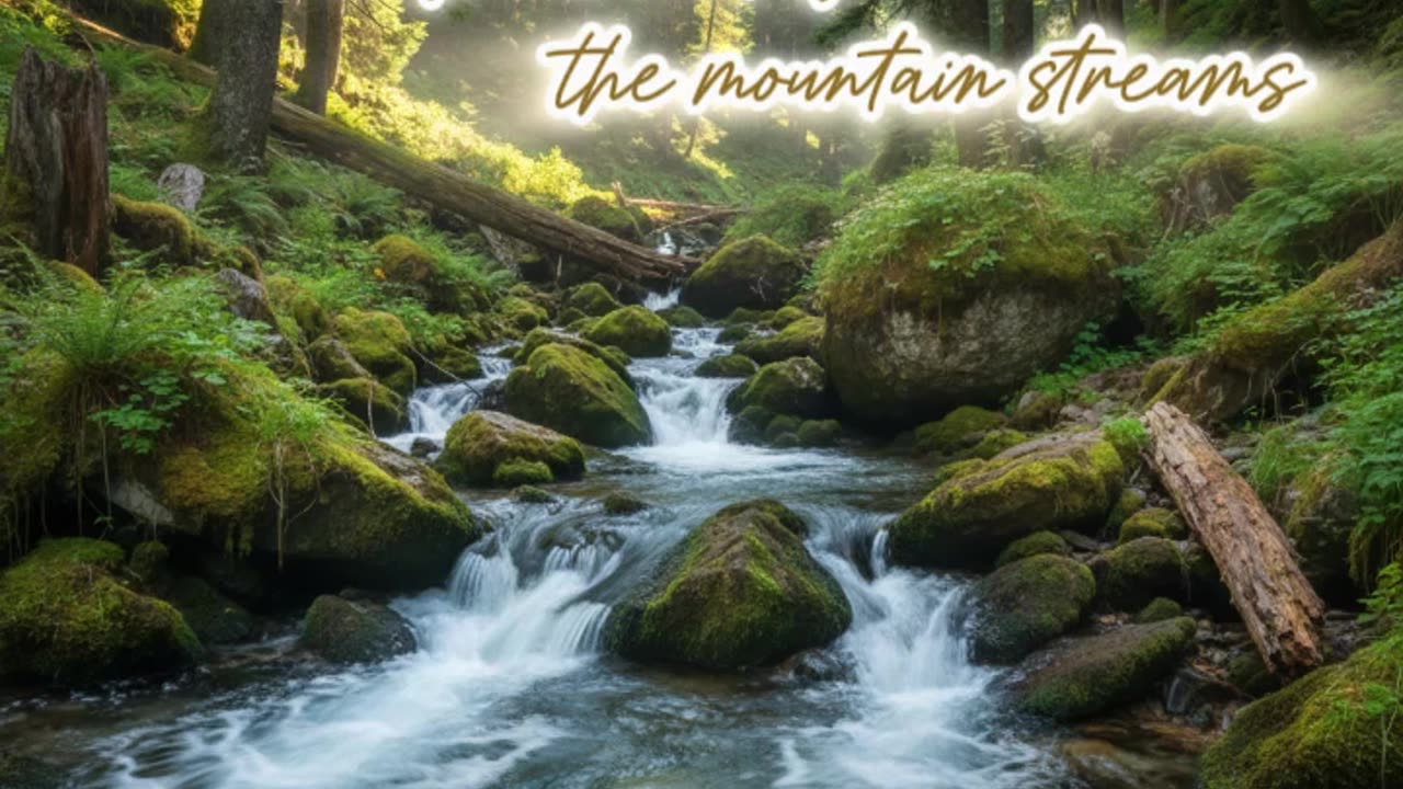 The sound of the mountain streams