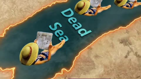 The lowest lake on Earth- the Dead Sea !#us #deadsea #map #word