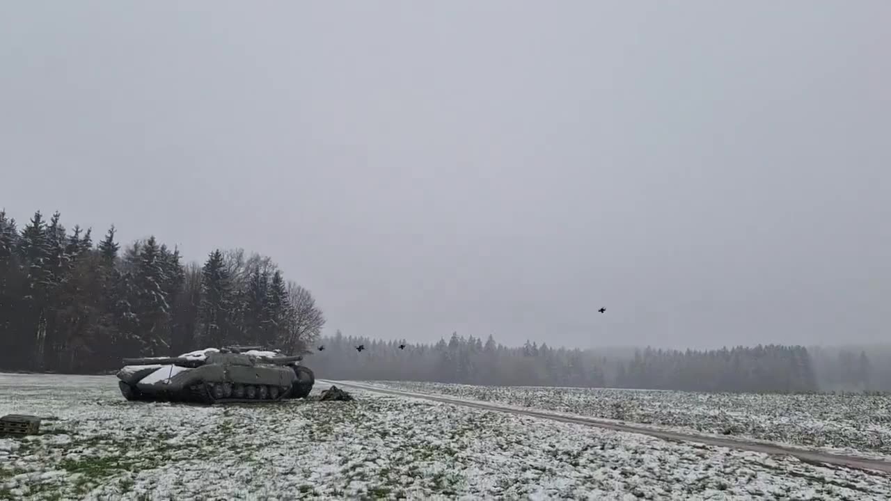 Drone swarm strike tests by Auterion, an American company specializing in autonomous systems.