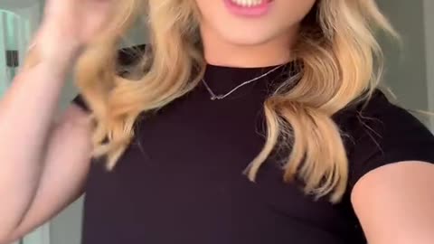 Blonde tgirl is really to you