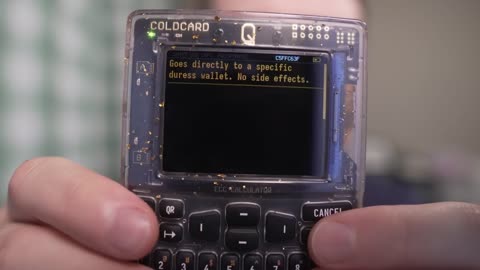 Decoy Wallets and Pin Safety with COLDCARD Q Bitcoin wallet.