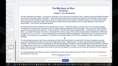 Ephesians Summary/Overview – Conclusion