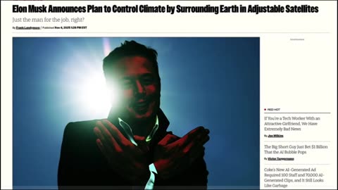 ELON MUSK ANNOUNCES PLAN TO BLOCK THE SUN TO STOP CLIMATE CHANGE!