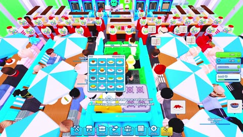 playing my restaurant in Roblox