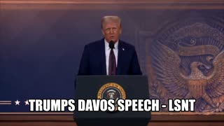 TRUMP GIVES BIG SPEECH AT DAVOS 2025 - THE GOLDEN "SAGE"