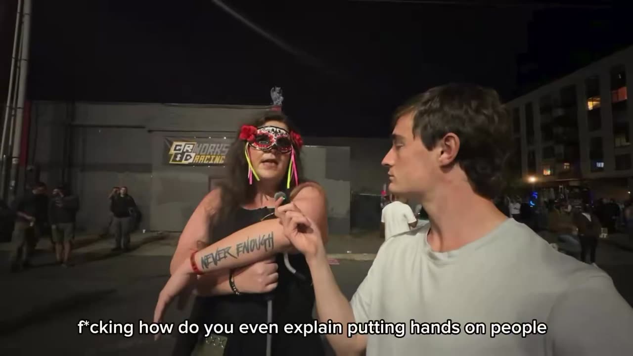 Portland ANTIFA speaks on Self Defense tactics against the FEDS using a “Shepard’s Crook”