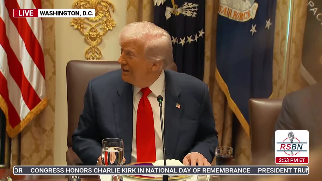 WATCH: President Trump in a Bilateral Lunch with the President of the Argentine Republic - 10/14/25