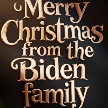 Merry Christmas from the Biden Family