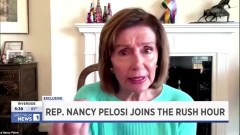 Nancy Pelosi Flips Out When Trump Appears on Screen