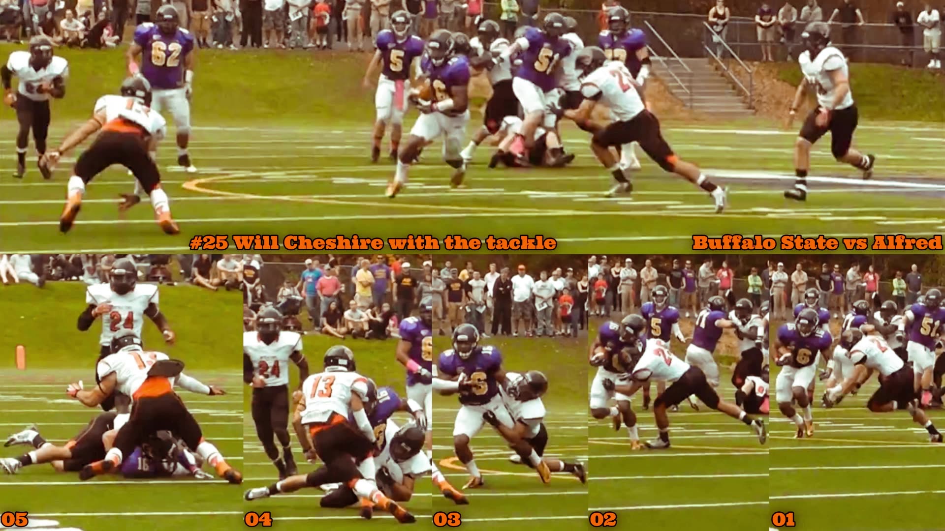 Prototype 319: Buffalo States Will Cheshire with the tackle vs Alfred